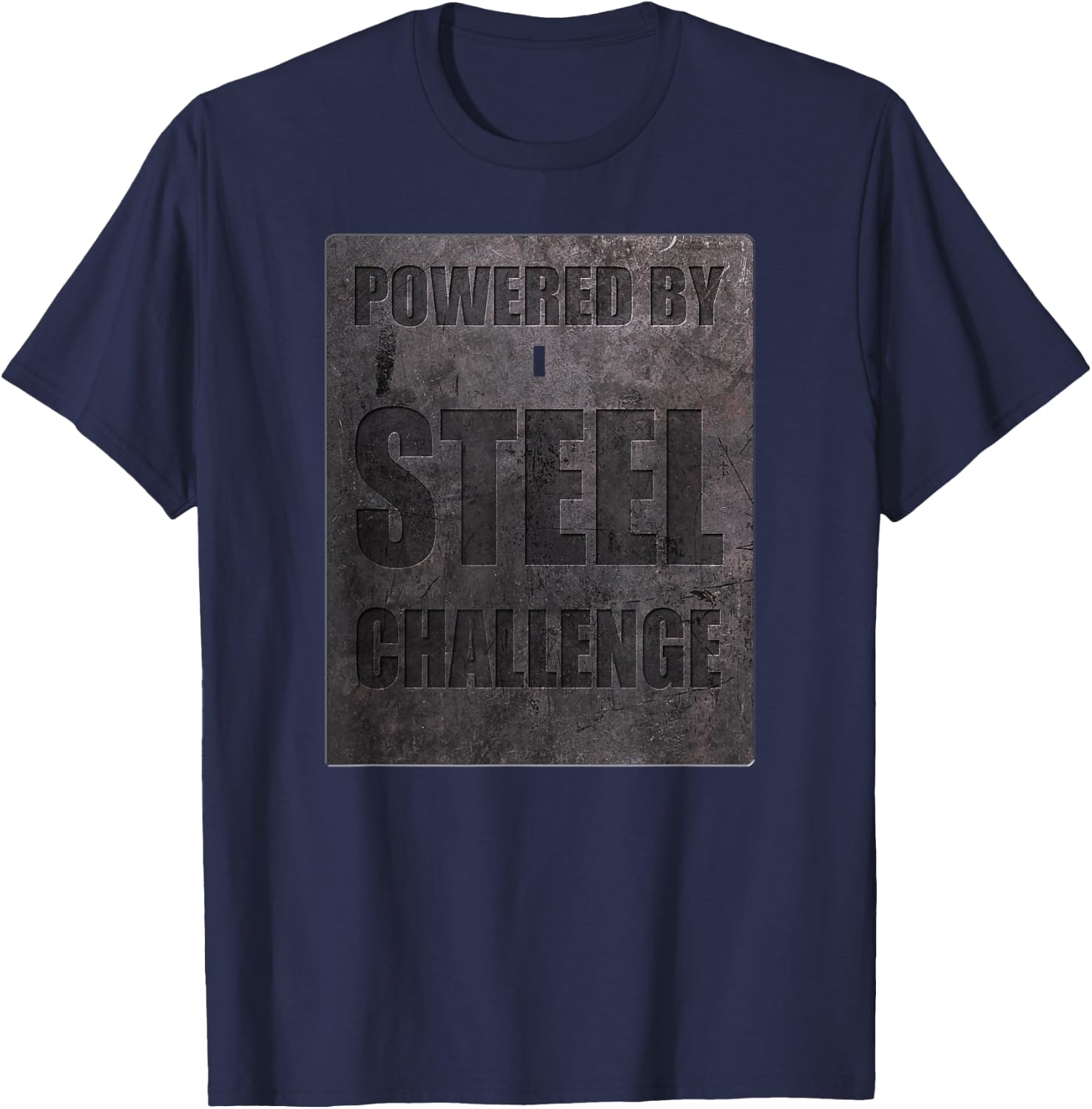 Powered By Steel Challenge - Gun Owner Speed Shooting Sports T-Shirt - T-Shirt | Navy