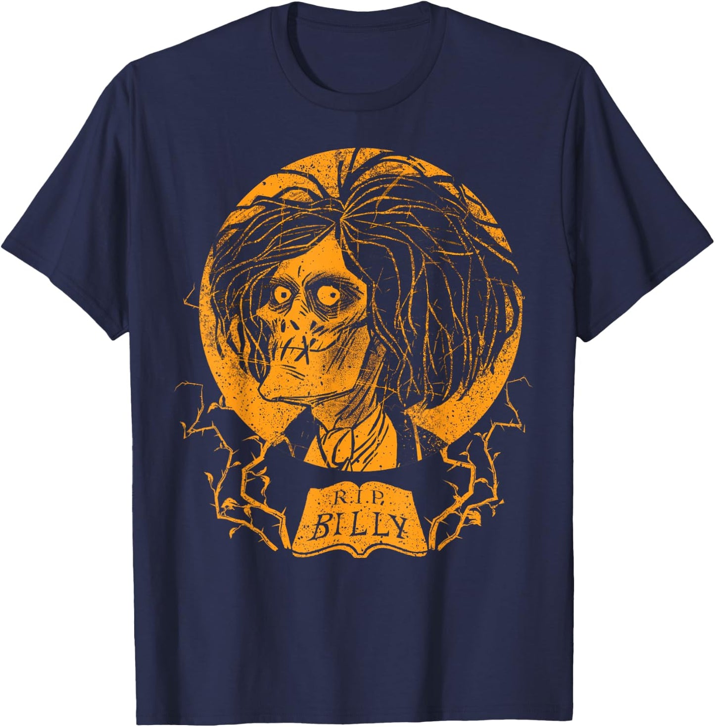 Disney Hocus Pocus RIP Billy Halloween Tombstone Retro T-Shirt - T-Shirt | Navy