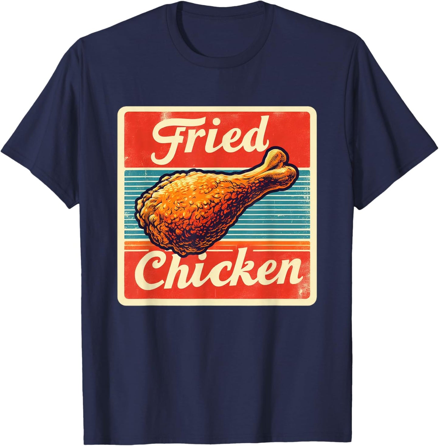 Vintage Fried Chicken T-Shirt - T-Shirt | Navy