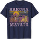 Disney Lion King Retro Hakuna Matata Faded Poster T-Shirt - T-Shirt | Navy