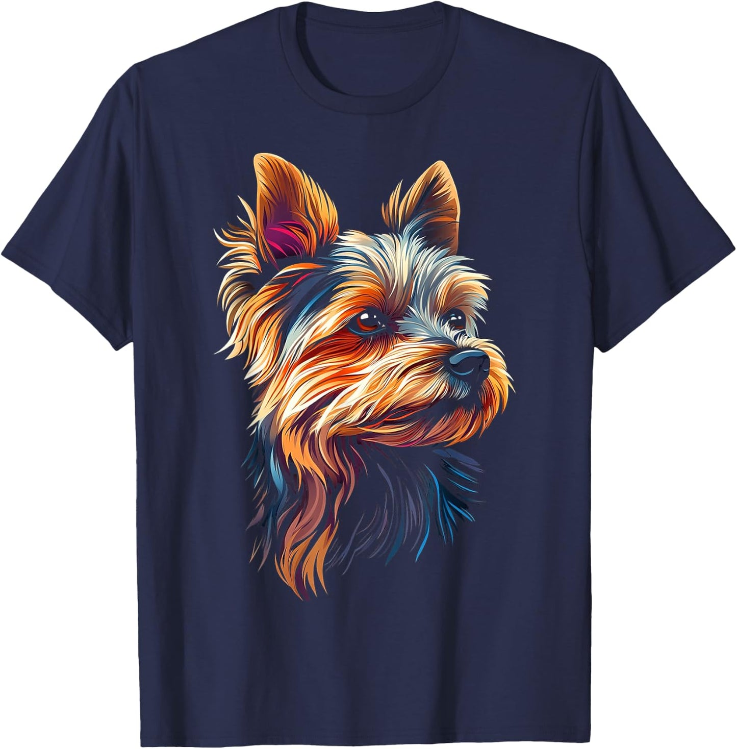 Silky Terrier Dog Motif Pet Illustration Silky Terrier Women Kids T-Shirt - T-Shirt | Navy