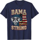 Bama Strong Alabama State With USA Flag Overlay T-Shirt - T-Shirt | Navy