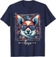 4th Of July American Flag Patriotic Corgi Lovers Dog T-Shirt - T-Shirt | Navy