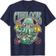 Cthuloops eating cereal Funny Cthulhu monster lover T-Shirt - T-Shirt | Navy
