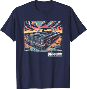 Squarebody Classic Square body Squarebody Life Sunset T-Shirt - T-Shirt | Navy