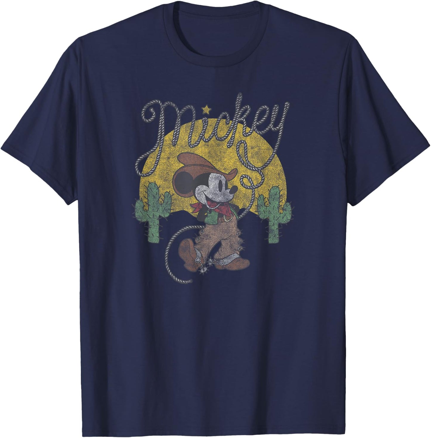 Disney Mickey Mouse Cowboy T-Shirt - T-Shirt | Navy