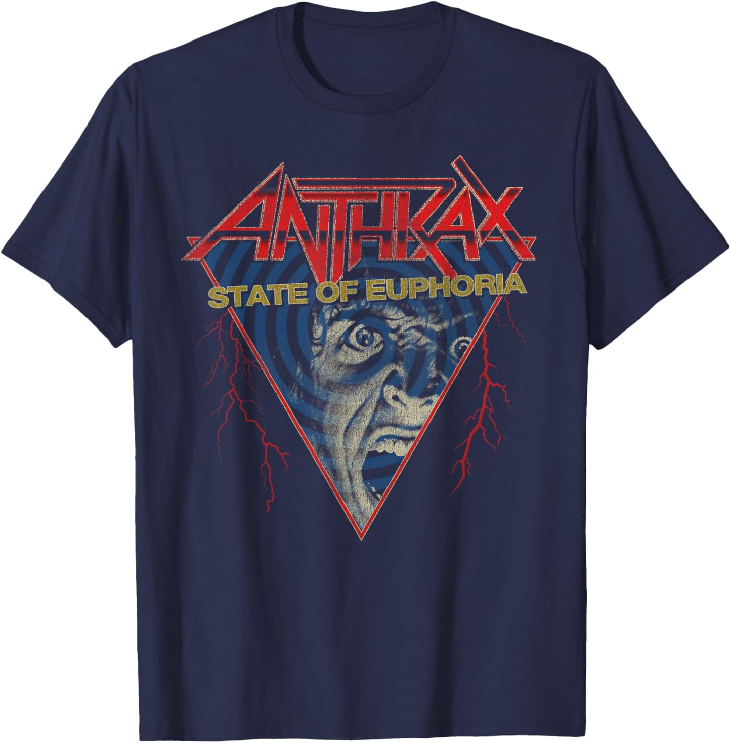 Anthrax – Optical Euphoria T-Shirt - T-Shirt | Navy