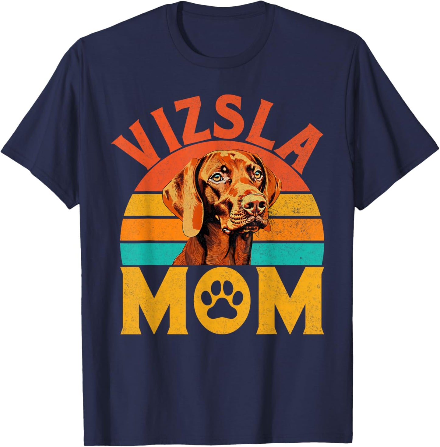 Vizsla Mom Vizsla T-Shirt - T-Shirt | Navy