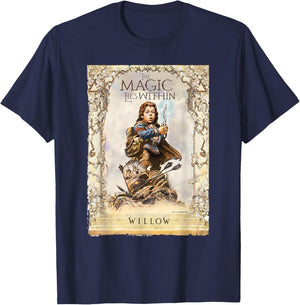 Lucasfilm Willow Movie The Magic Lies Within Archway Battle T-Shirt - T-Shirt | Navy