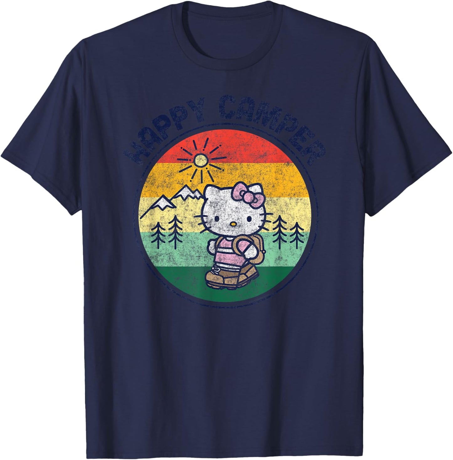Hello Kitty Happy Camper T-Shirt - T-Shirt | Navy