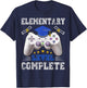 Elementary Level Complete Class Of 2025 Graduation T-Shirt - T-Shirt | Navy