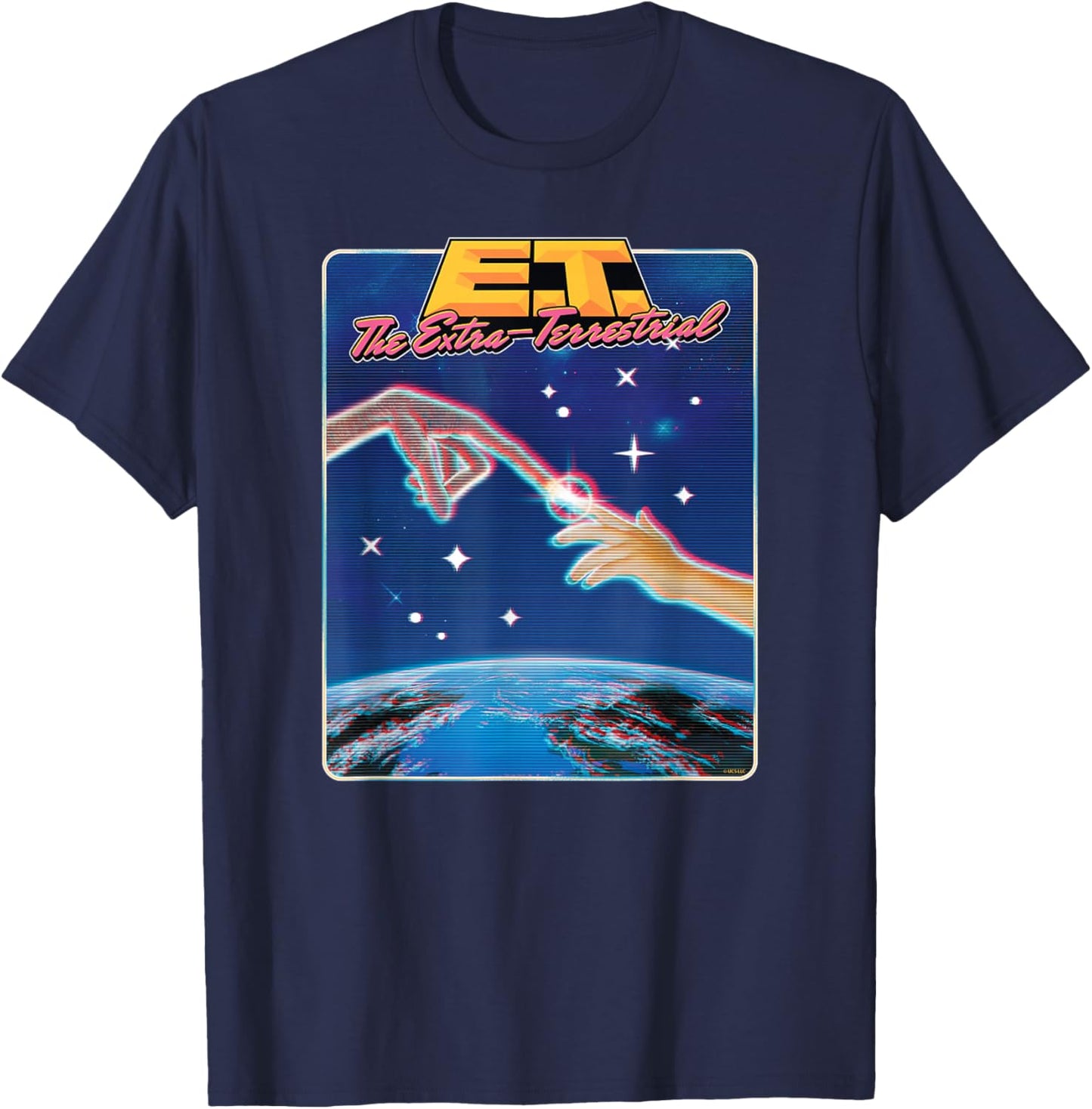 E.T. The Extra-Terrestrial 80's Style T-Shirt - T-Shirt | Navy