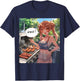 UwU Grill Party Anime Front Print T-Shirt - T-Shirt | Navy