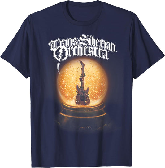 Trans-Siberian Orchestra Guitar Globe T-Shirt - T-Shirt | Navy