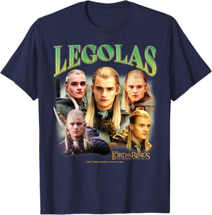 The Lord of The Rings - Fellowship of The Ring Legolas Elf T-Shirt - T-Shirt | Navy