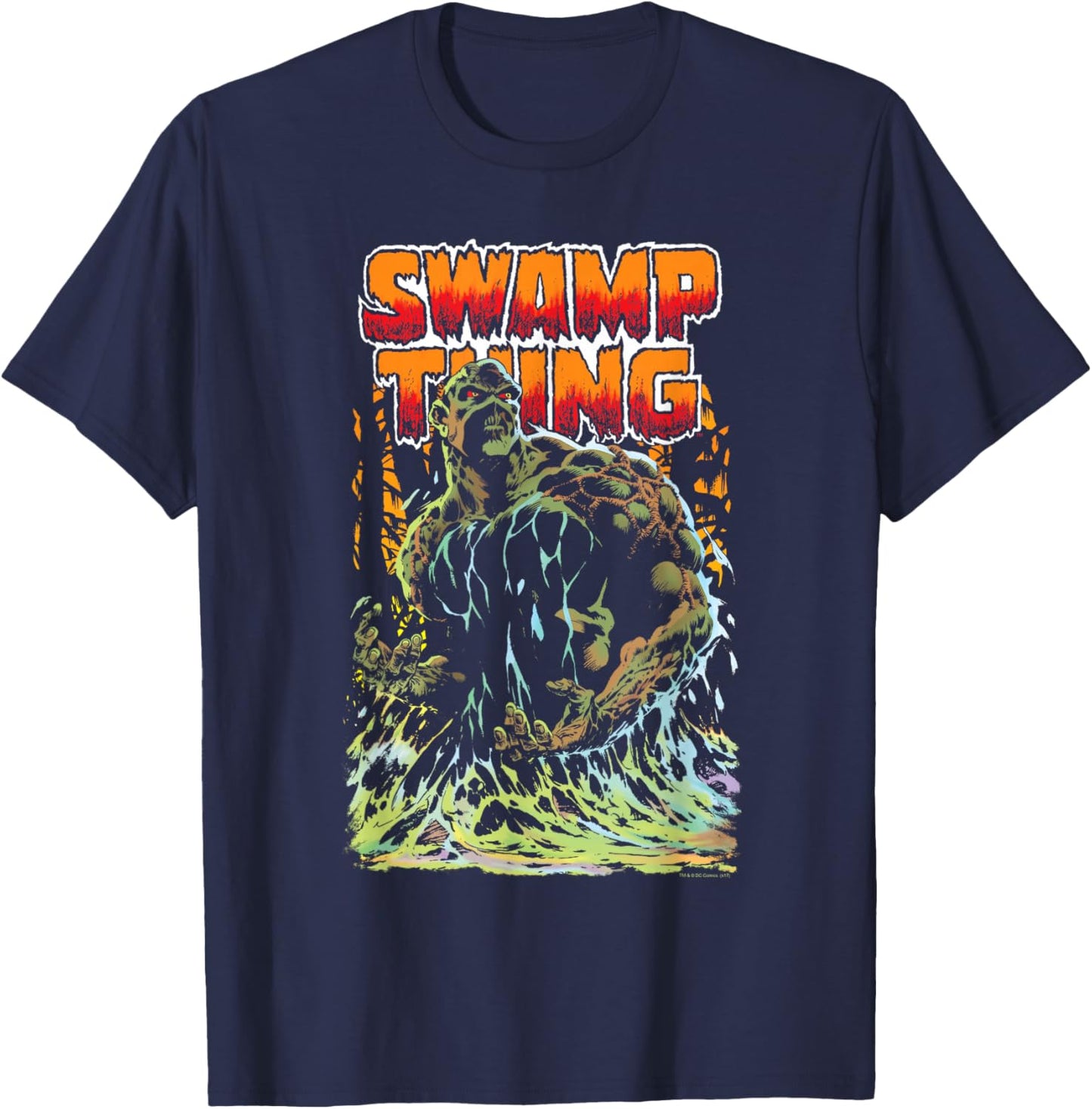 Justice League Swamp Thing T-Shirt - T-Shirt | Navy