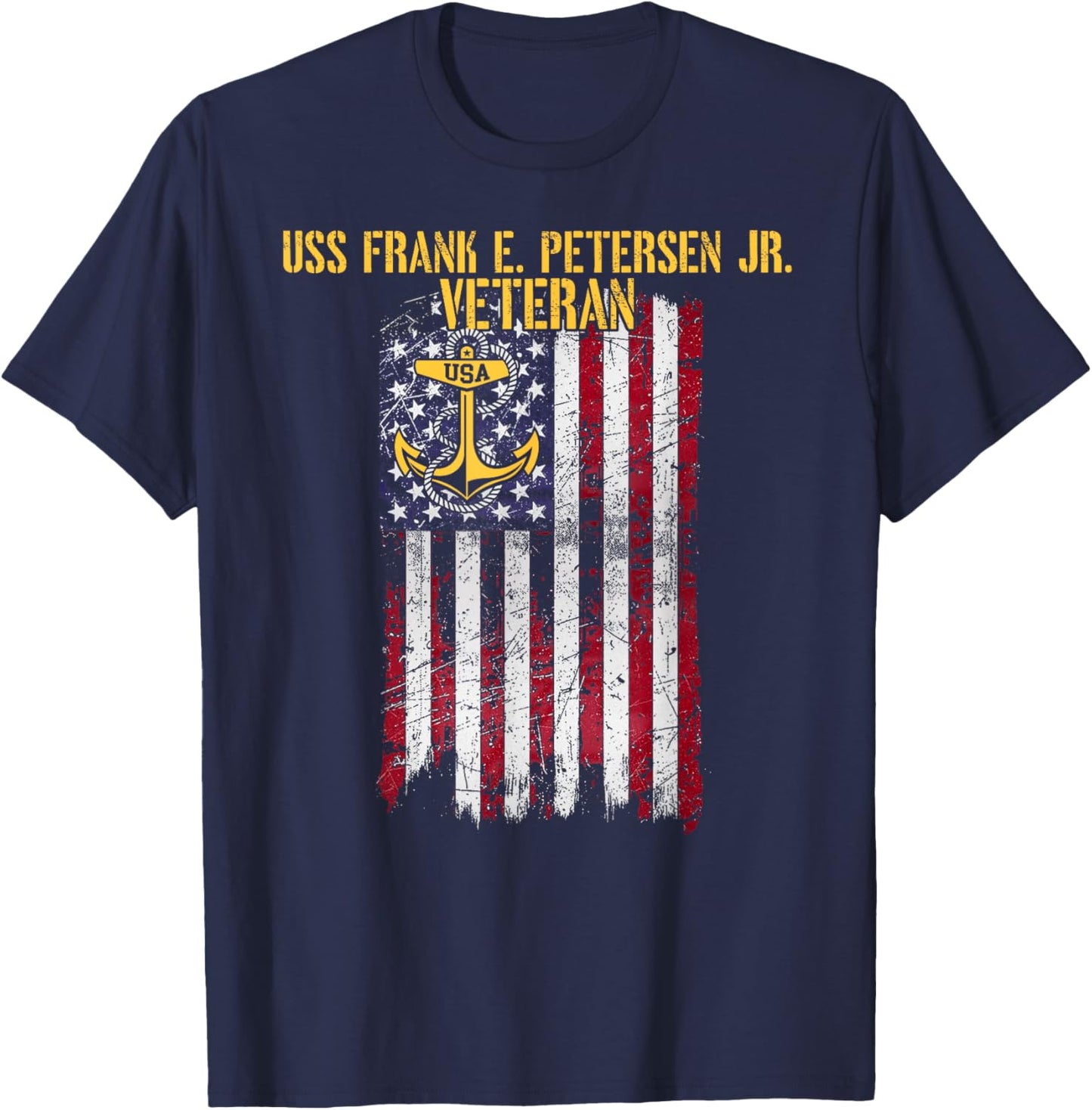 USS Frank E. Petersen Jr. DDG-121 Destroyer Veteran T-Shirt - T-Shirt | Navy