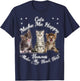 Cats Make Me Happy Humans Make My Head Hurt Meow kitty T-Shirt - T-Shirt | Navy