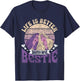 Life Is Better With My Bestie Best Friend Cute Besties T-Shirt - T-Shirt | Navy