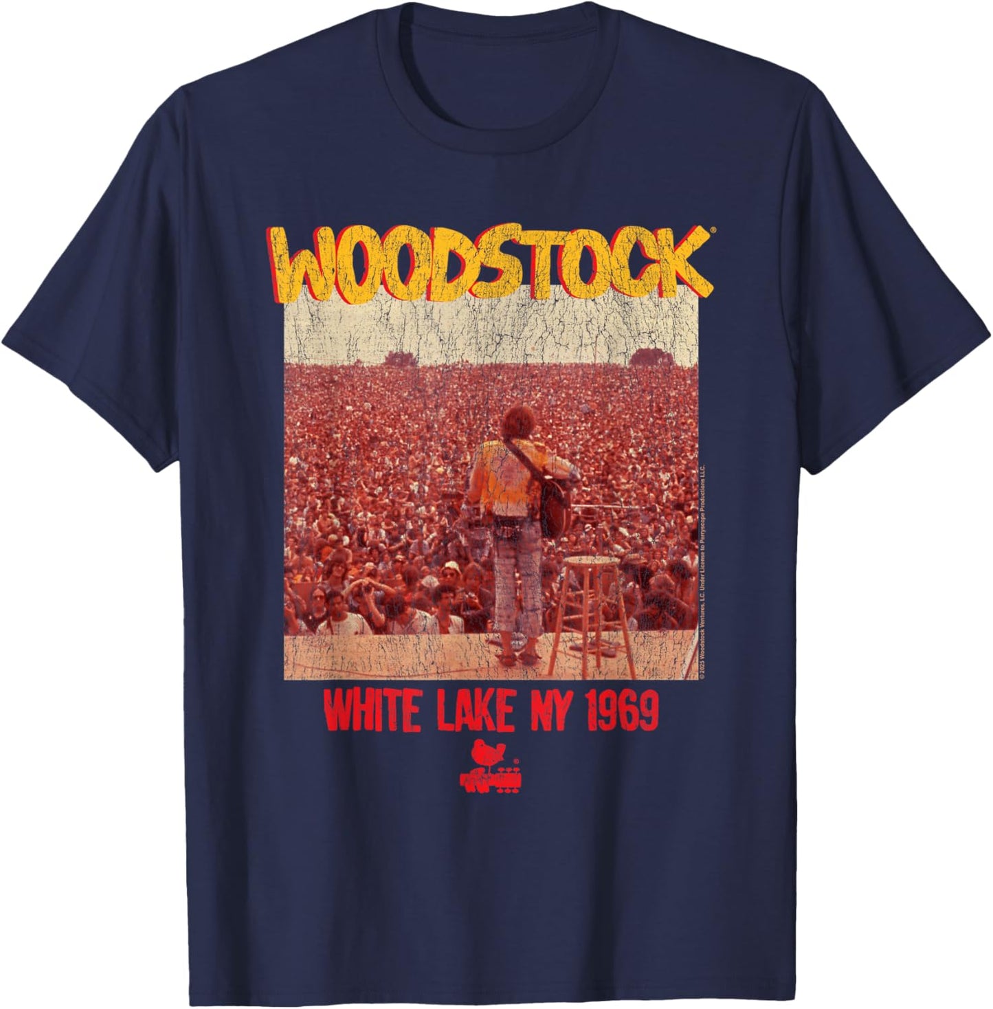 Woodstock White Lake NY 1969 T-Shirt - T-Shirt | Navy