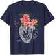 Pastel Goth Gift Cardiologist Human Heart Anatomical Emo T-Shirt - T-Shirt | Navy