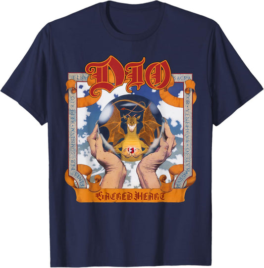 Dio – Sacred Heart Grey T-Shirt - T-Shirt | Navy