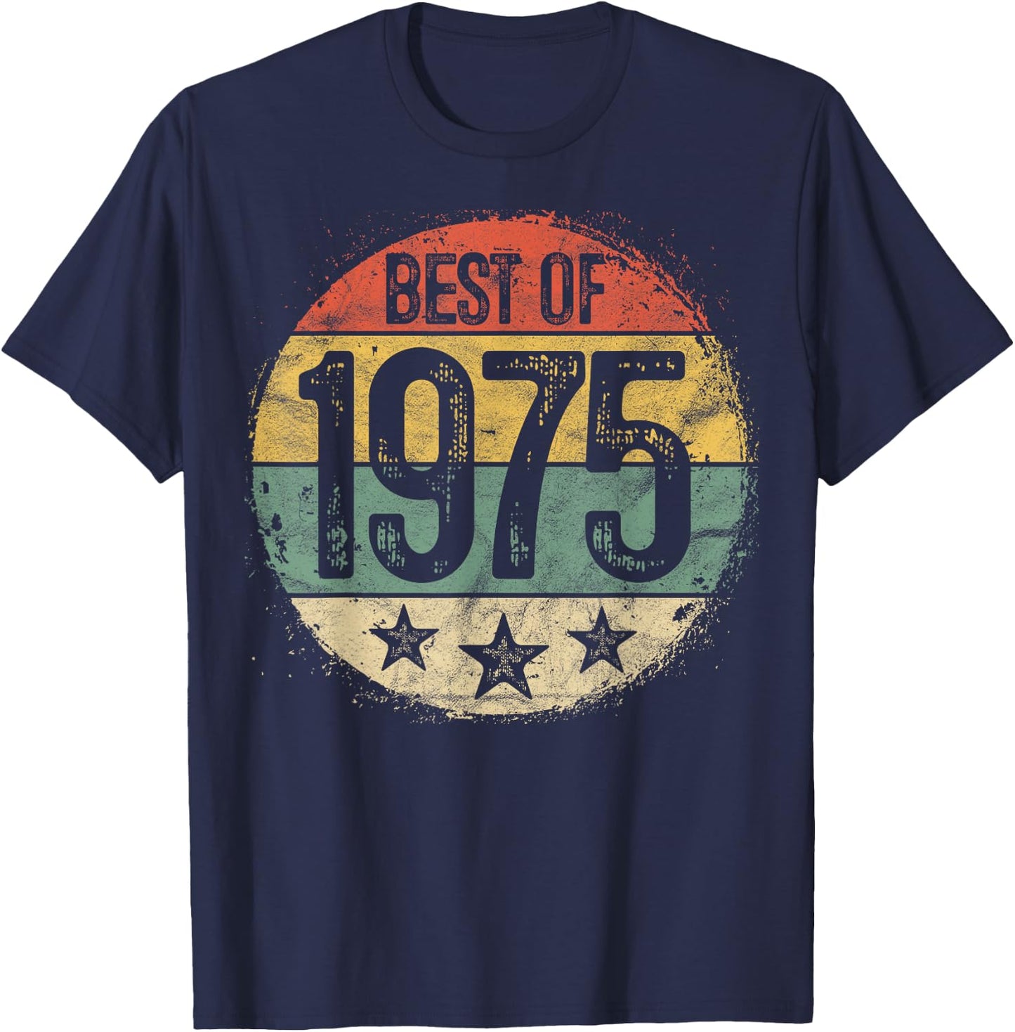 Best Of 1975 50th Birthday Gifts Women 50 Year Old T-Shirt - T-Shirt | Navy
