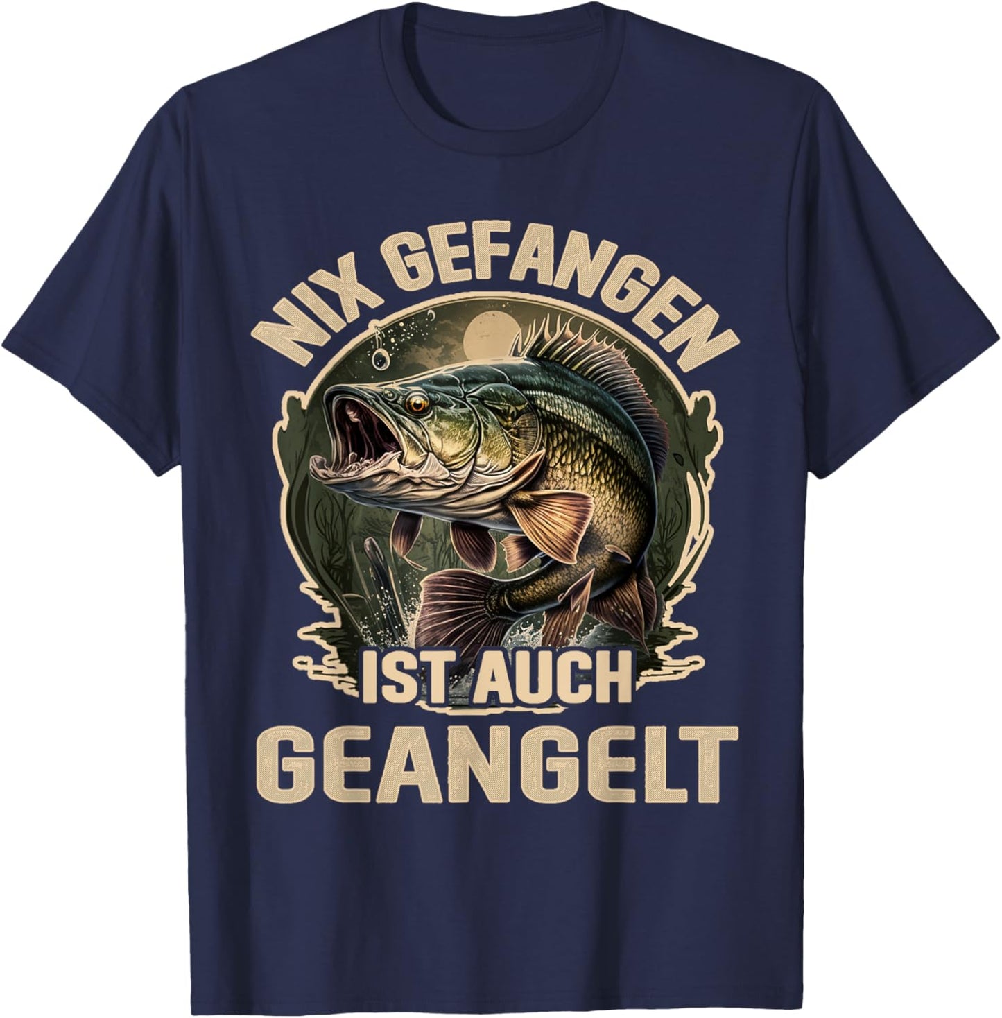 Angler Angeln lustige Angelsprüche Geschenk, Lustiges Angel , Schwarz, S T-Shirt - T-Shirt | Navy