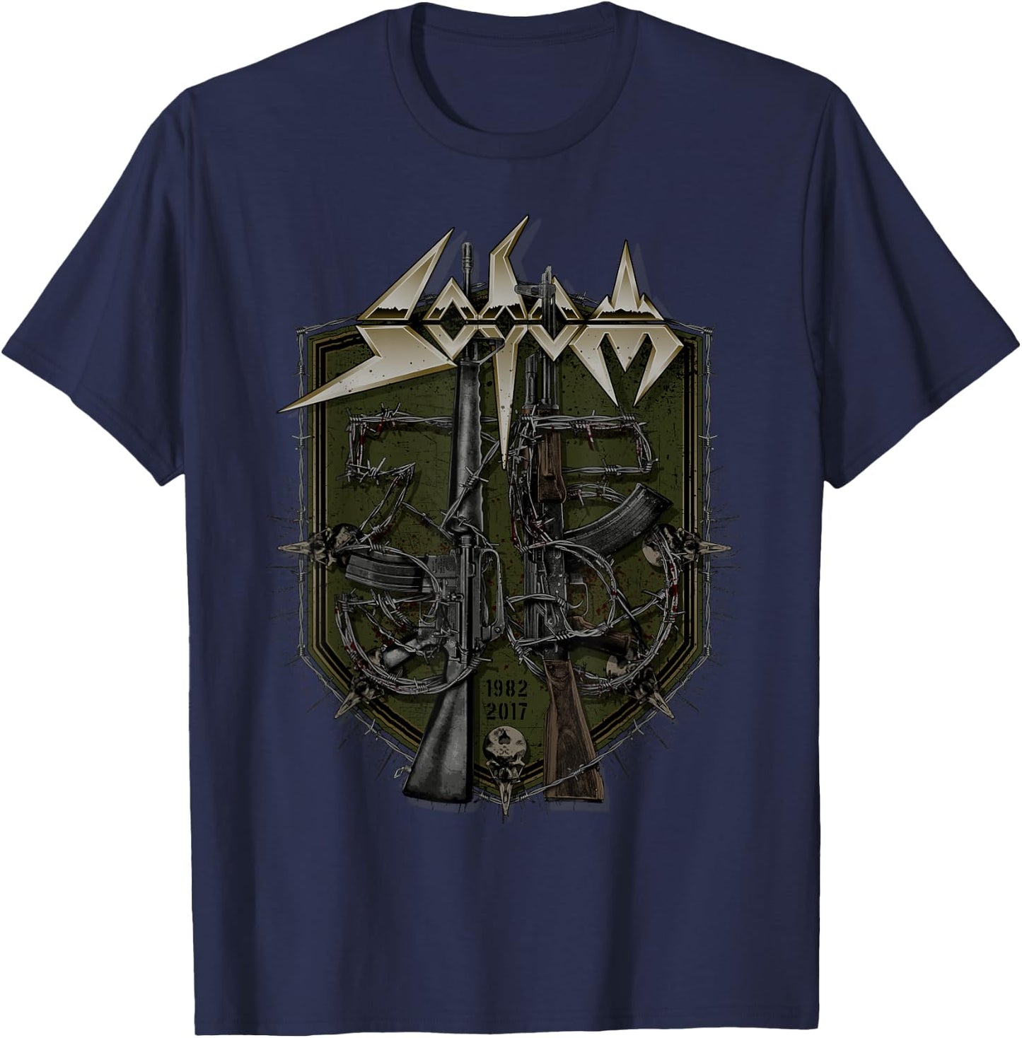 Sodom - 35 Years - Official Merchandise T-Shirt - T-Shirt | Navy