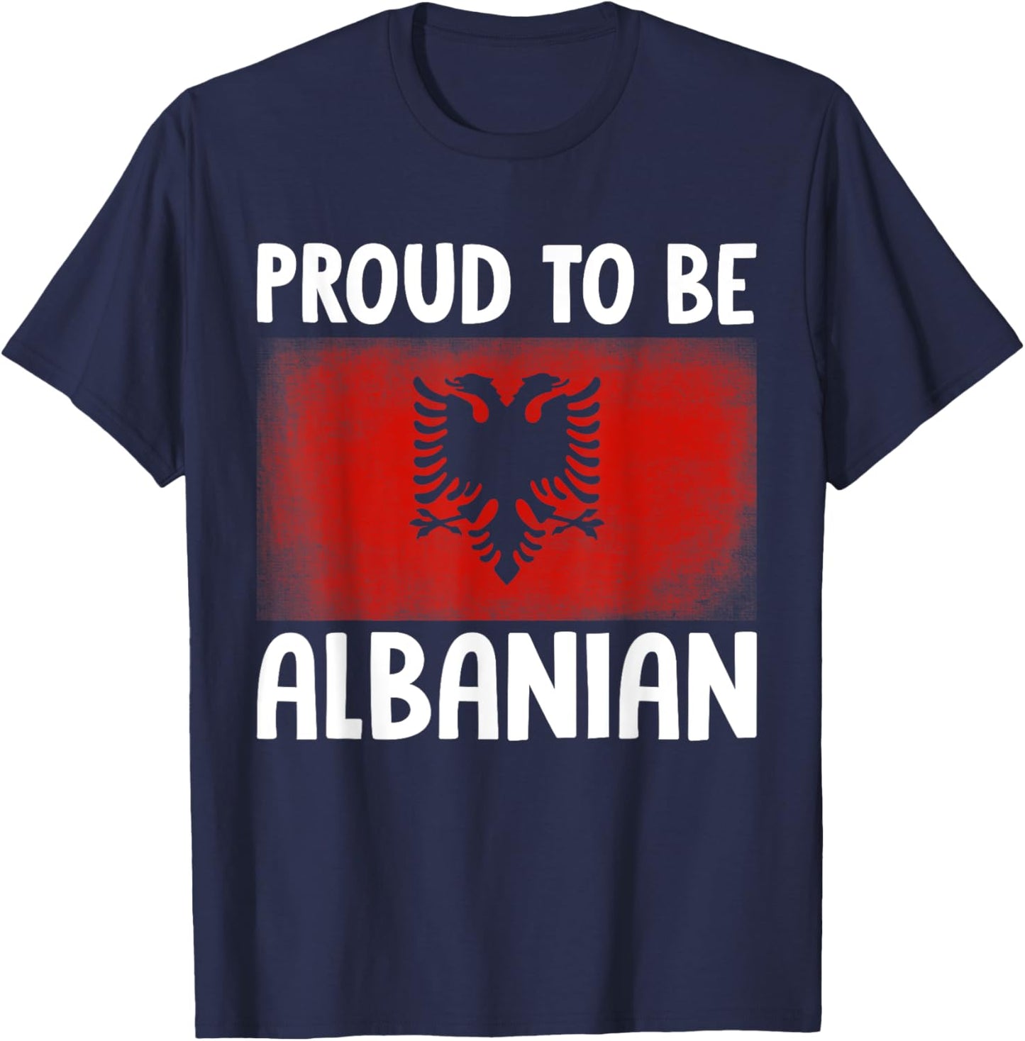 Proud To Be Albanian Albanian National Hero Eagle Kosovo Alb T-Shirt - T-Shirt | Navy