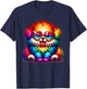 Rainbow Cute Dog Wearing Glasses Heart Puppy Love Dog Funny Men Women Kids T-Shirt - T-Shirt | Navy