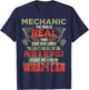 Mechanic The Pain Is Real Funny Auto Mechanic Dad T-Shirt - T-Shirt | Navy