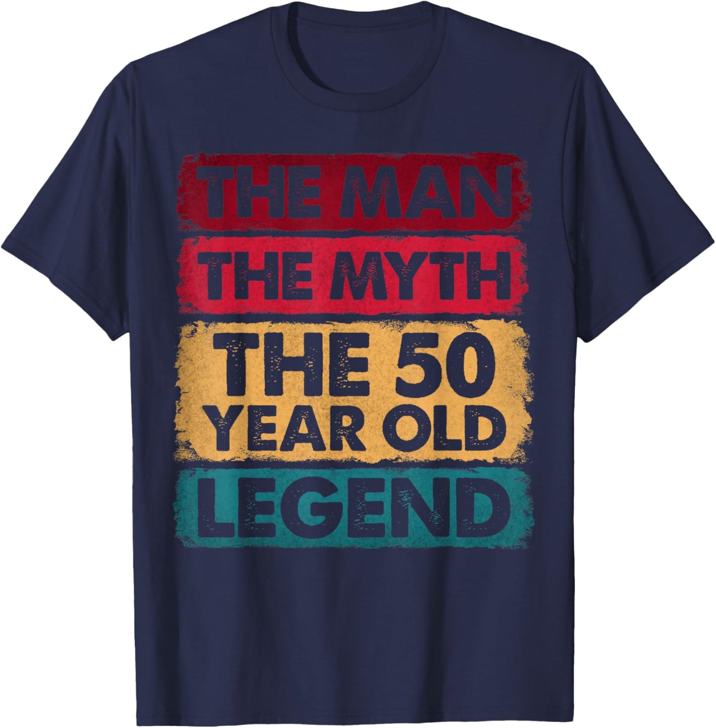 50th Birthday 50 Year Old Gifts Legend Limited Edition T-Shirt - T-Shirt | Navy