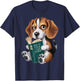 Beagle Dog, puppie, how to train your human, funny T-Shirt - T-Shirt | Navy