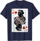 Black Queen of Hearts Card Deck Game Proud Black Woman T-Shirt - T-Shirt | Navy