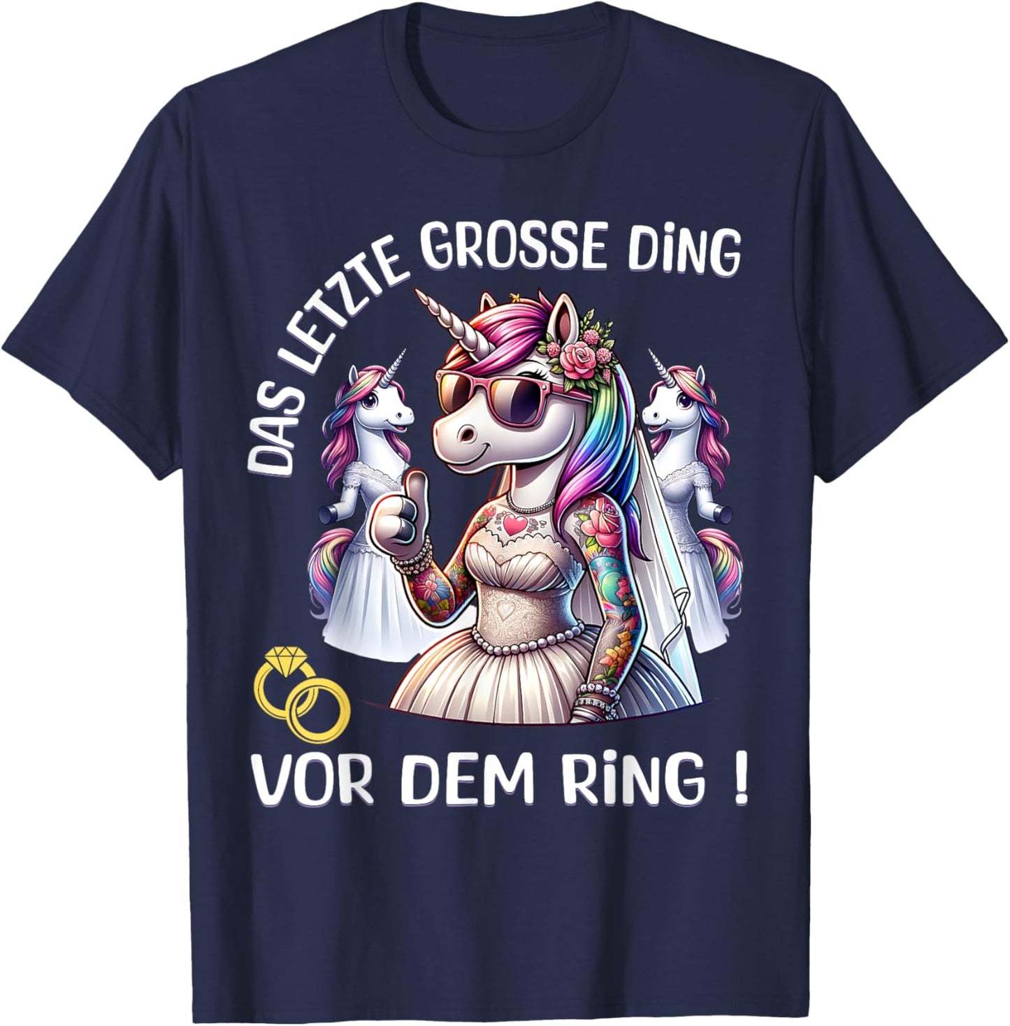 JGA Team Braut Junggesellinnenabschied Poltern Frauen T-Shirt - T-Shirt | Navy