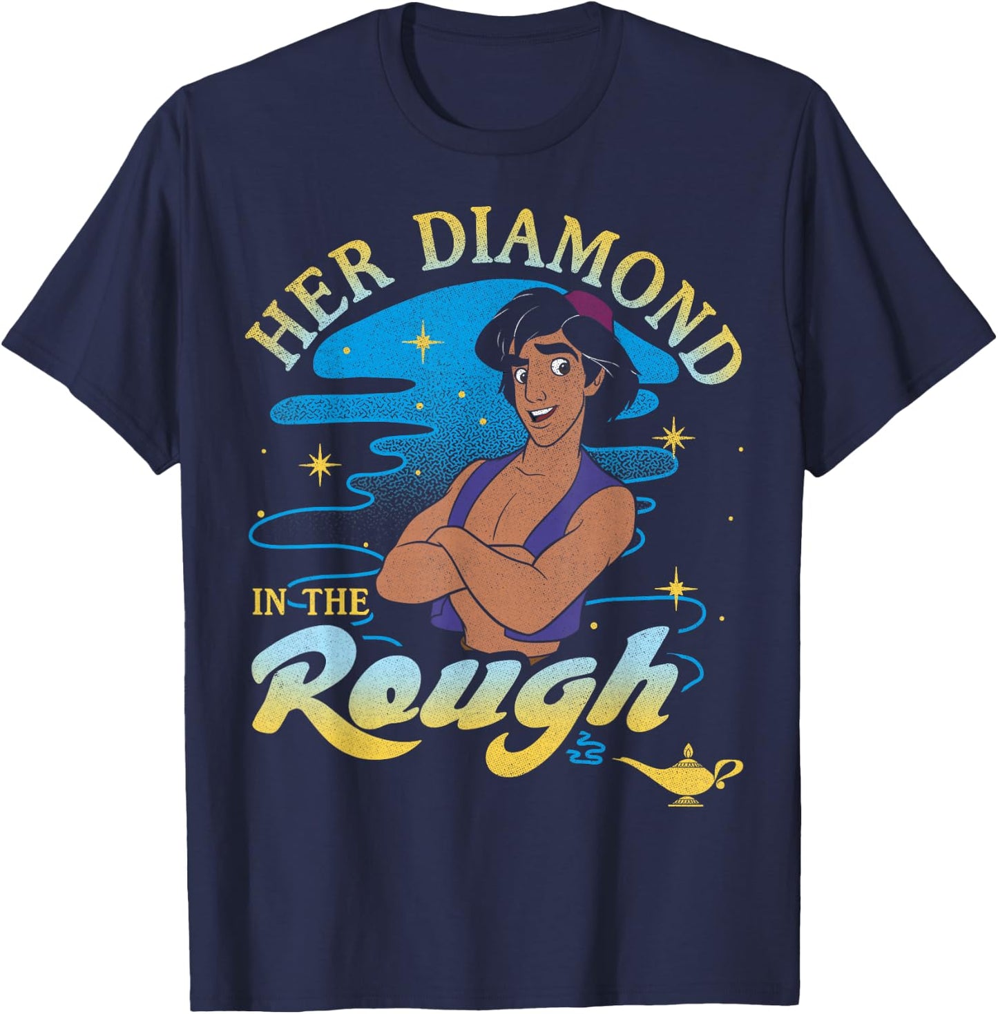 Disney Aladdin Her Diamond In The Rough Portrait T-Shirt - T-Shirt | Navy