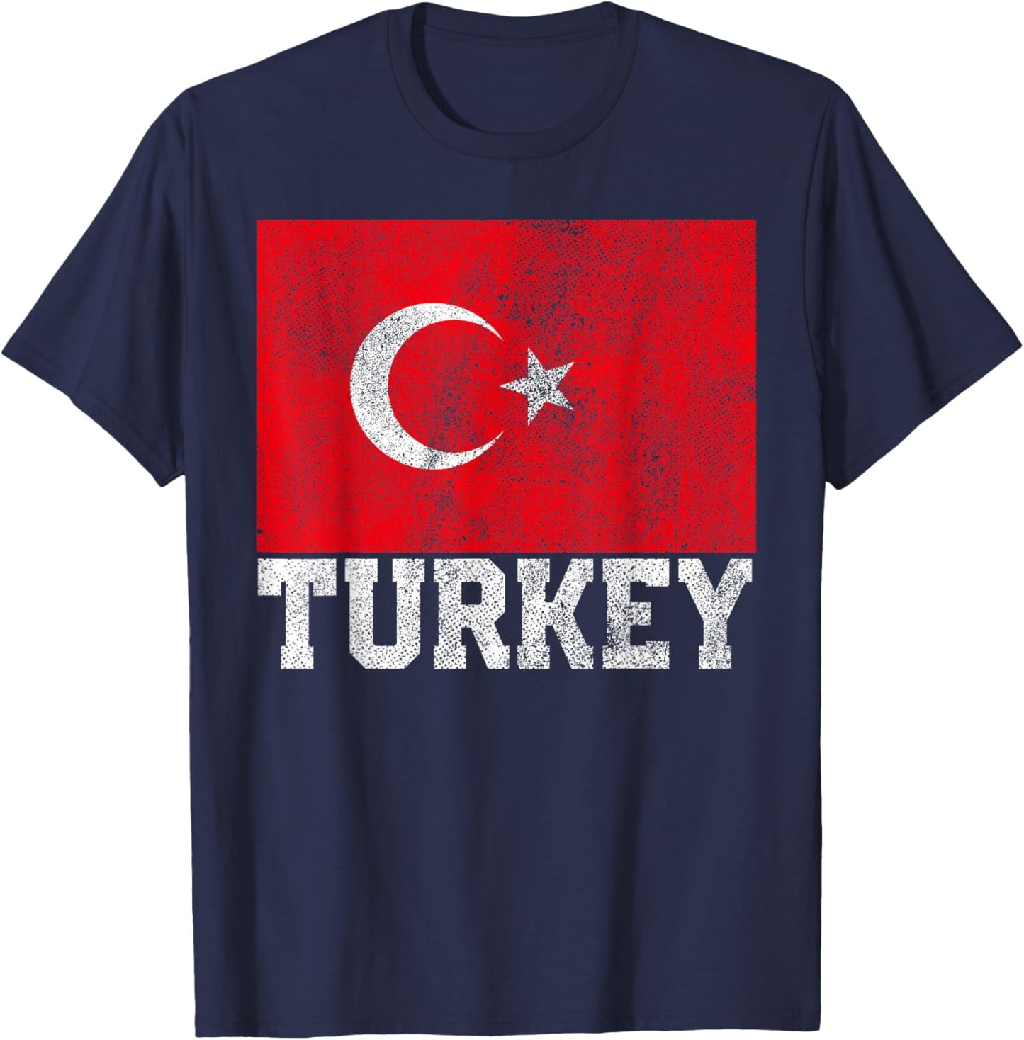 Turkey Flag National Pride Roots Country Matching Family T-Shirt - T-Shirt | Navy
