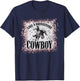 Vintage Leopard Bleached Like A Rhinestone Cowboy Horseback T-Shirt - T-Shirt | Navy