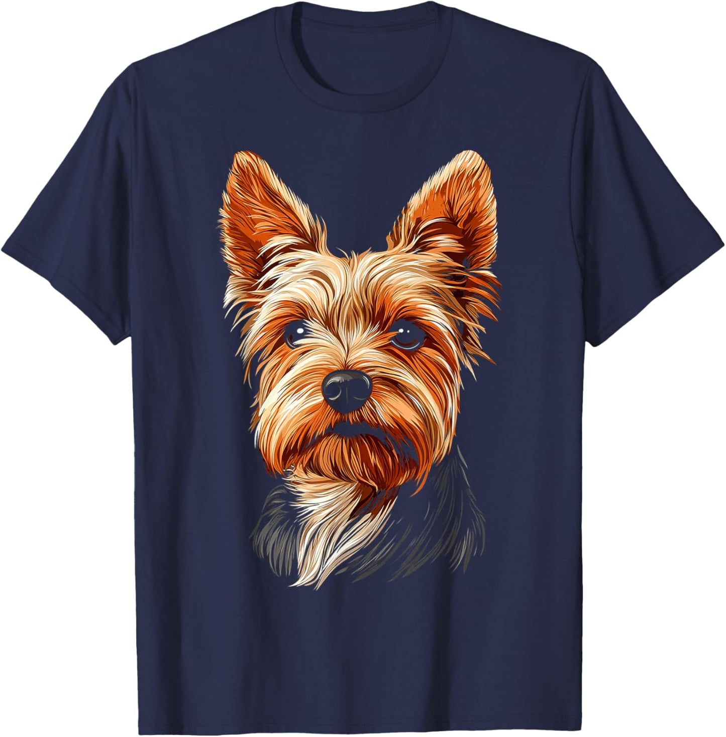 Silky Terrier Dog Motif Pet Illustration Silky Terrier Men Women Kids T-Shirt - T-Shirt | Navy