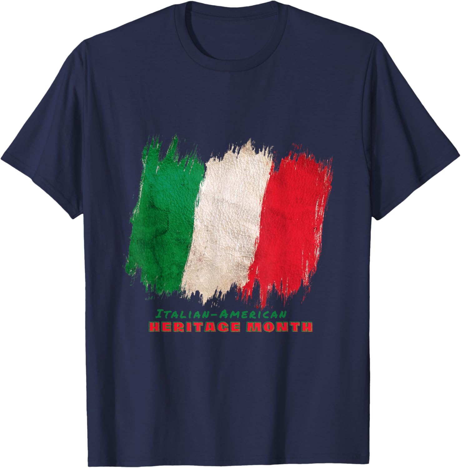 Italian-American Heritage Month T-Shirt - T-Shirt | Navy