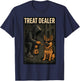 German Shepherd Treat Dealer Parody Humor Dog Lover T-Shirt - T-Shirt | Navy