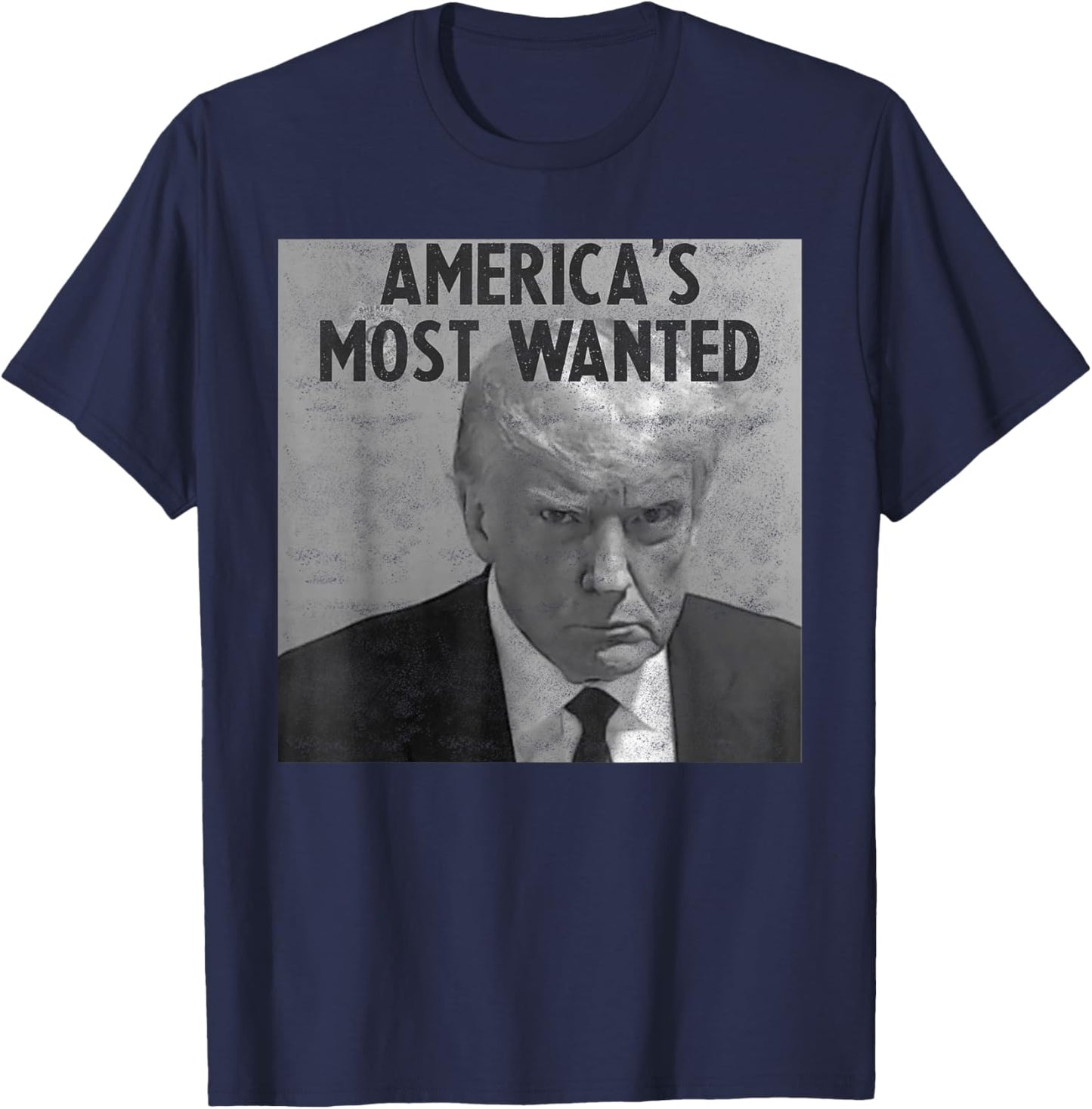 Thug Gangster Most Wanted - Trump Mugshot T-Shirt - T-Shirt | Navy