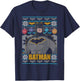 DC Comics Christmas Batman Ugly Sweater T-Shirt - T-Shirt | Navy