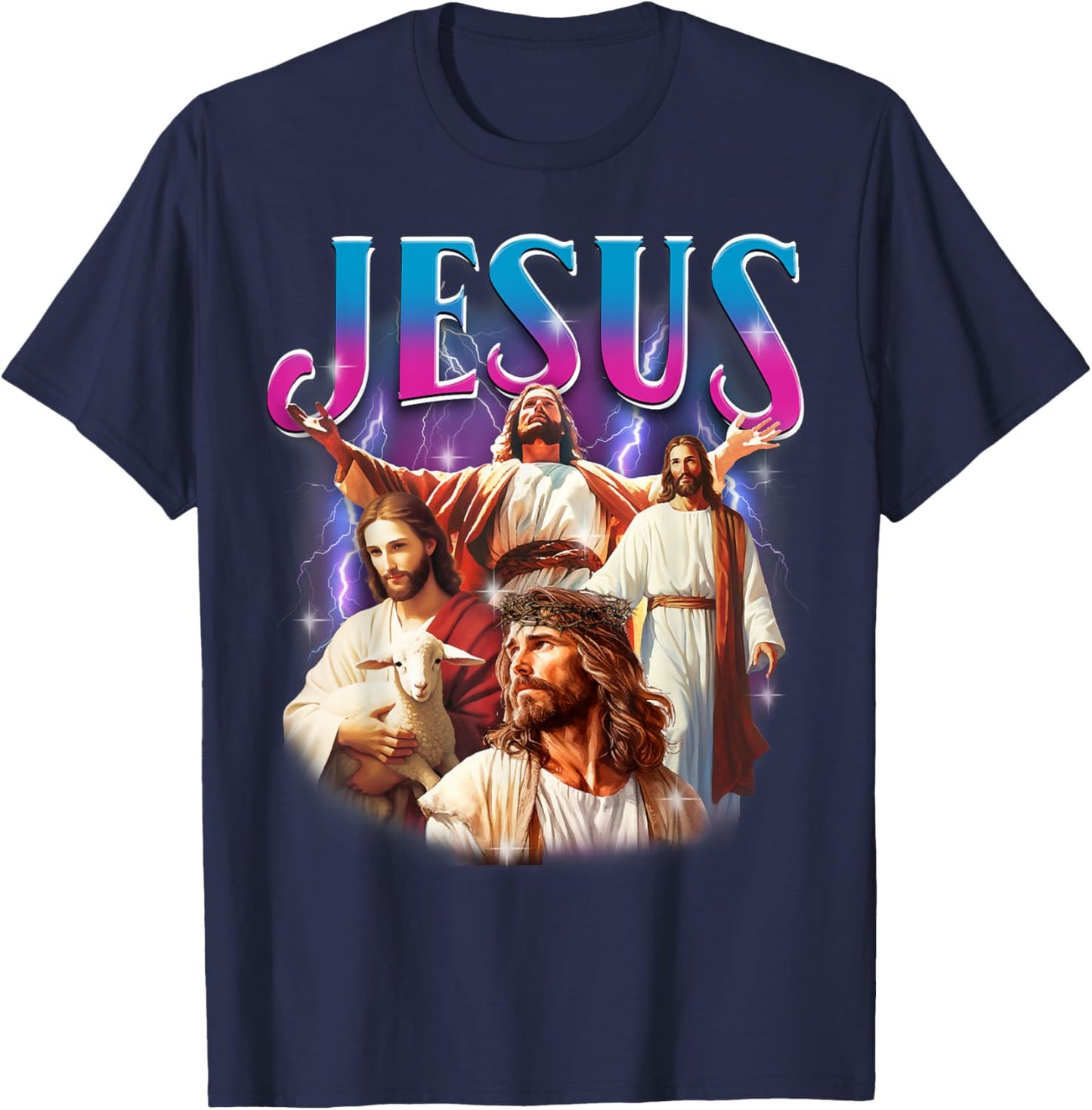Jesus Funny Meme Christian God Faith Religious He Is Risen T-Shirt - T-Shirt | Navy