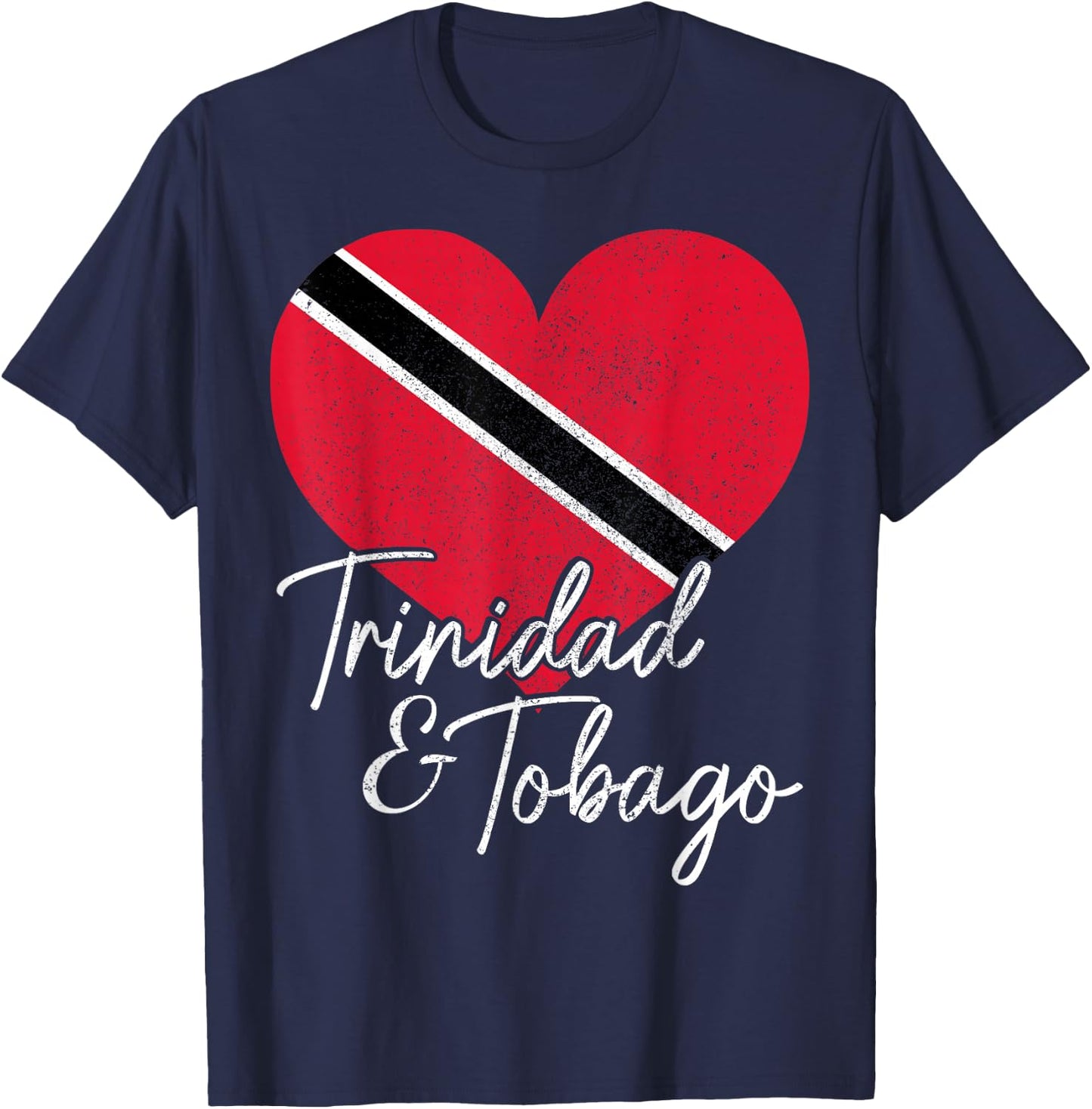 Trinidad & Tobago Flag Caribbean Souvenir T-Shirt - T-Shirt | Navy