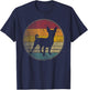 Chihuahua Dog Vintage Distressed Retro Style Silhouette Gift T-Shirt - T-Shirt | Navy