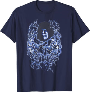 Star Wars Emperor Palpatine Electricity Shock Portrait T-Shirt - T-Shirt | Navy