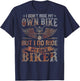 (ON BACK) i dont ride my own bike shirts women T-Shirt - T-Shirt | Navy