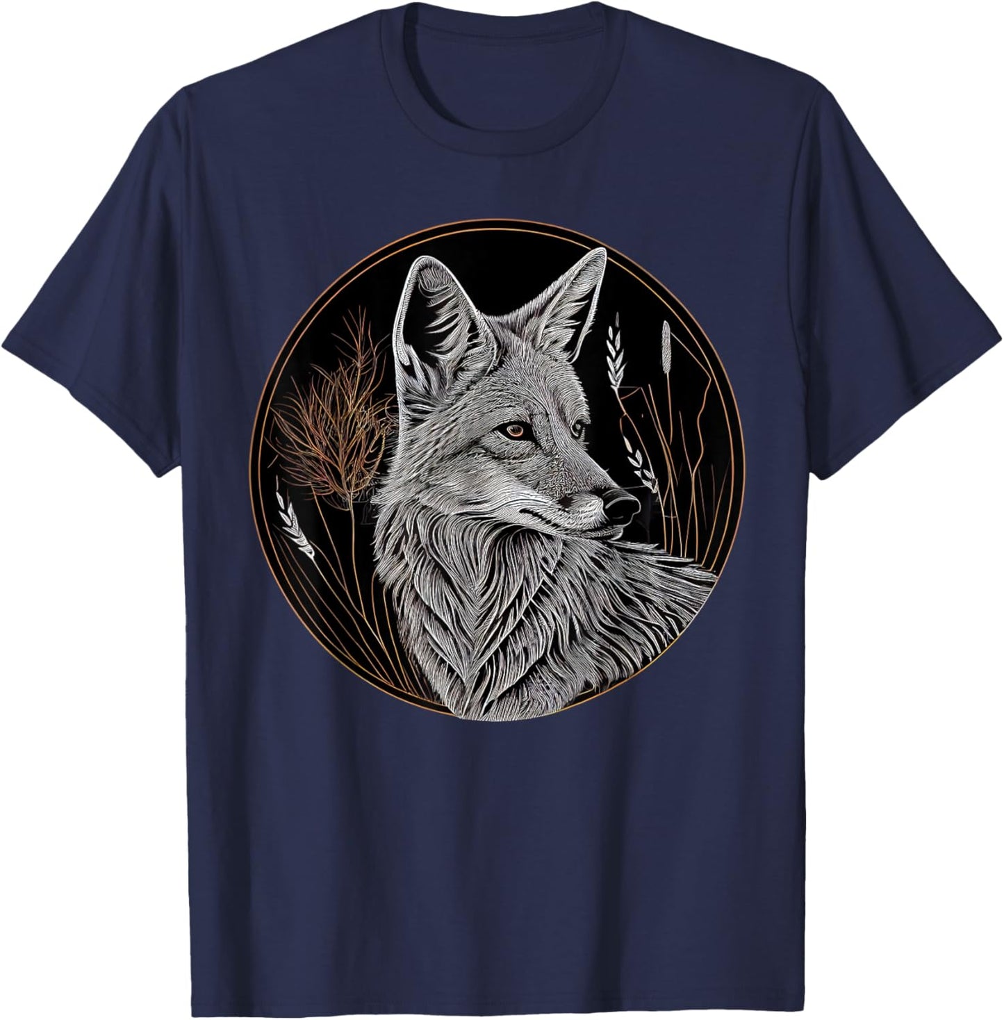 Coyote Animal Lover Wildlife Coyotes T-Shirt - T-Shirt | Navy